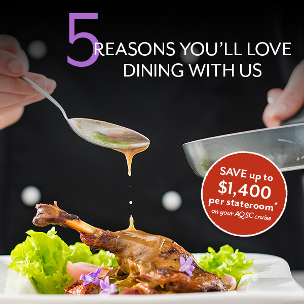 5 Reasons                                                      You'll Love Dining                                                      With Us